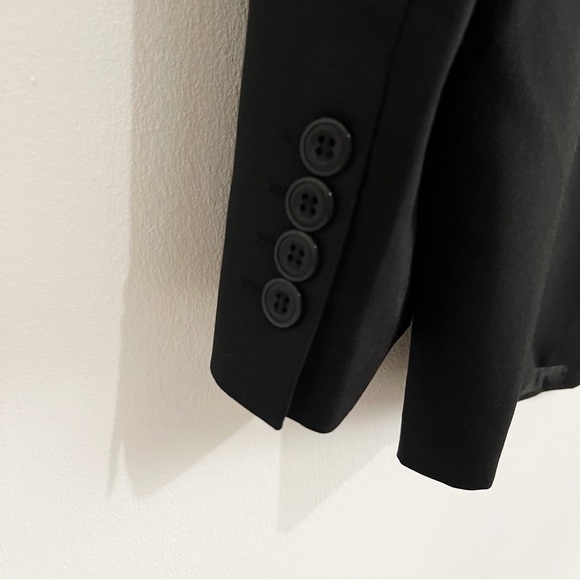 Mengdi Prince Men’s Italian Style Suit Blazer Black Three Button Closure Size 40 - Picture 4 of 8